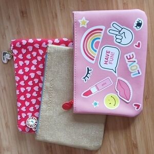 IPSY COSMETIC SET 0F 3 BAGS